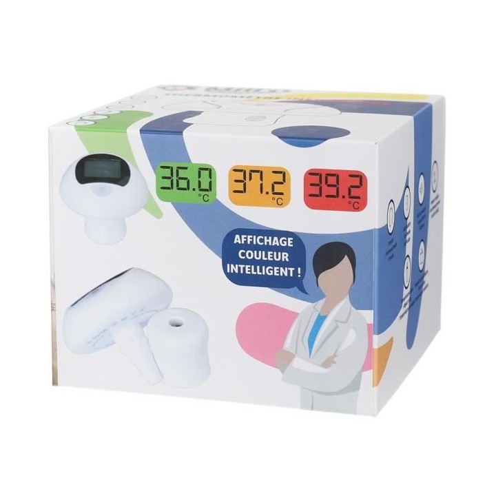 MILL'O BÉBÉ Thermometre Médical Infrarouge Contact et Rétroéclair