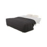 SIMMONS Banquette BZ avec matelas - Tissu Noir - Made in France - L 144 x P 109 x H 90 cm - MILLENIUM