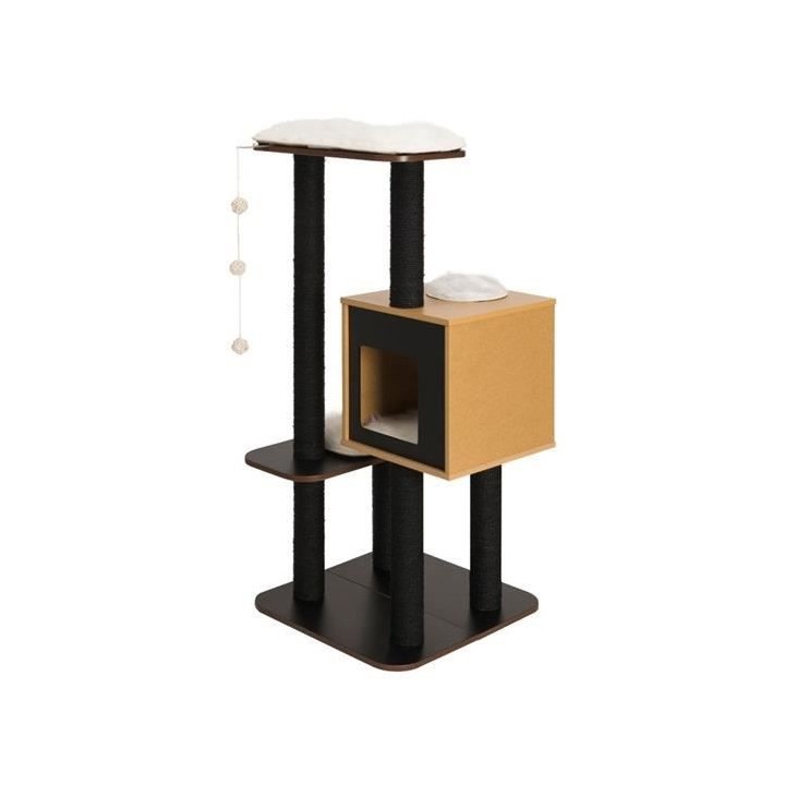 VESPER Arbre A Chat Base Haute Noir H120cm