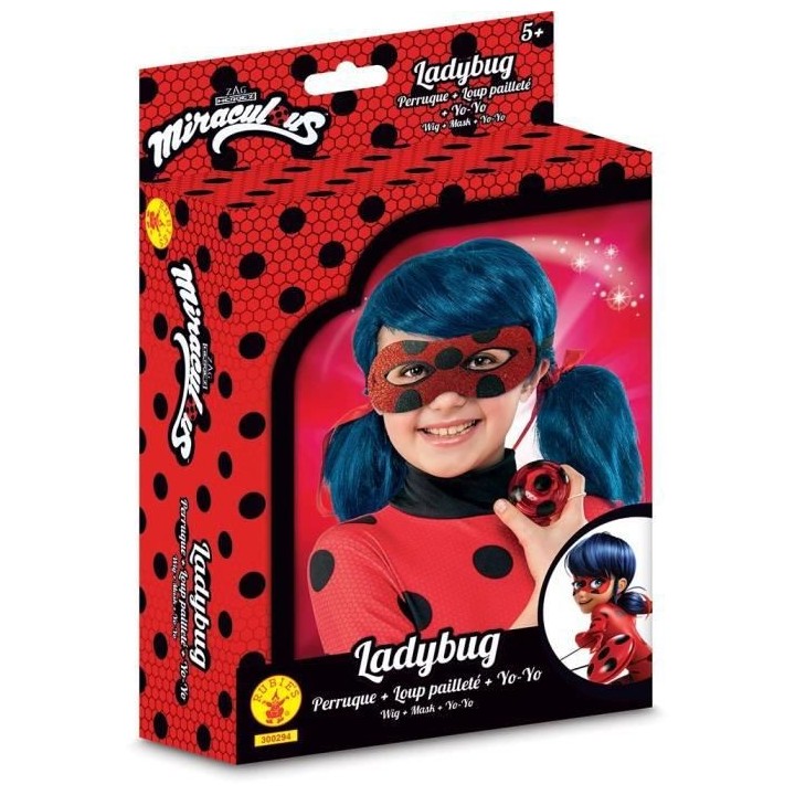MIRACULOUS Accessoires de déguisement LADYBUG - 3 a 8 ans
