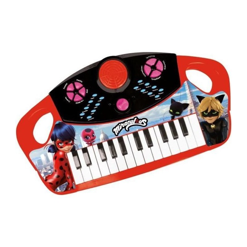 MIRACULOUS LADYBUG Piano électronique a 25 touches - 8 mélodies - 8 rythmes - 8 instruments