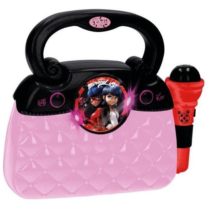 MIRACULOUS/LADYBAG Sac glamour avec microphone - A piles