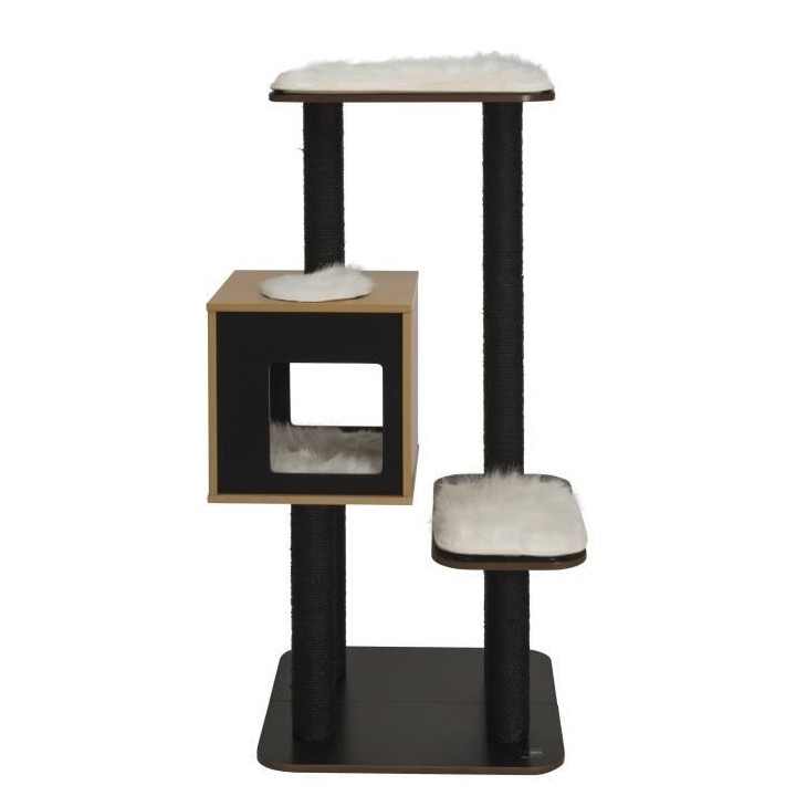 VESPER Arbre A Chat Base Haute Noir H120cm