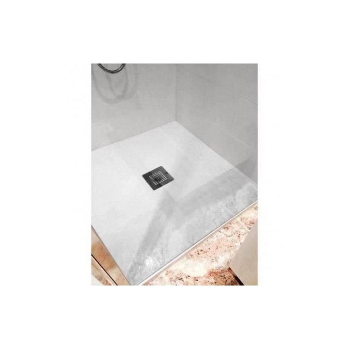 MITOLA Receveur en résine composite LIWA 90x90 blanc