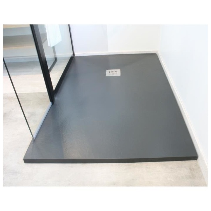 ONDEE - Receveur NOLA - Découpable - 90x160cm - Résine - Gris anthra