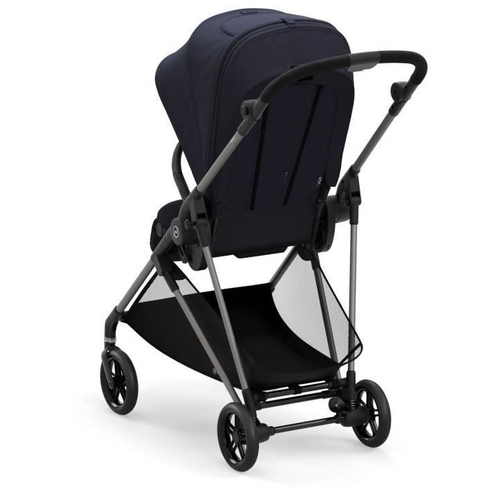 CYBEX Poussette Melio - Des la naissance - Jusqu'a 15kg - Taupe/Bleu m
