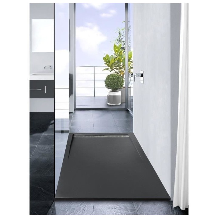 MITOLA Receveur de douche rectangulaire a poser Spirit - 120 x 80 cm -