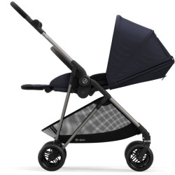 CYBEX Poussette Melio - Des la naissance - Jusqu'a 15kg - Taupe/Bleu marine