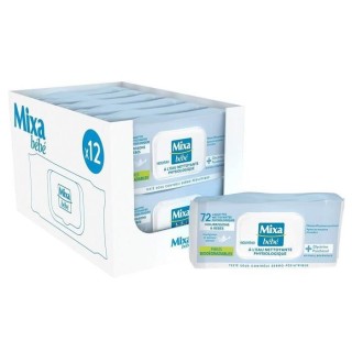(12 lots de 72) Mixa Lingettes Nettoyantes Physiologiques Nourrissons/