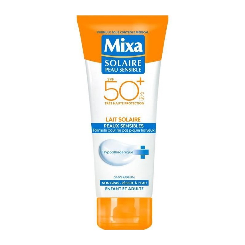 Lait MIXA SPF50+ Peaux Sensibles - 200 ml