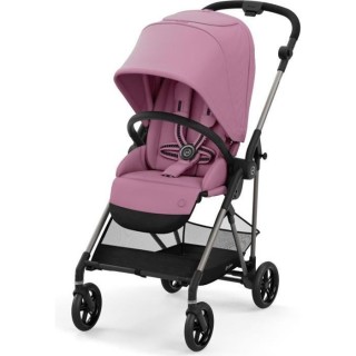 CYBEX Poussette Melio - Des la naissance - Jusqu'a 15kg - Taupe/Magnol