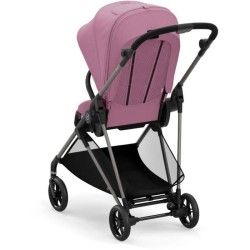 CYBEX Poussette Melio - Des la naissance - Jusqu'a 15kg - Taupe/Magnolia rose