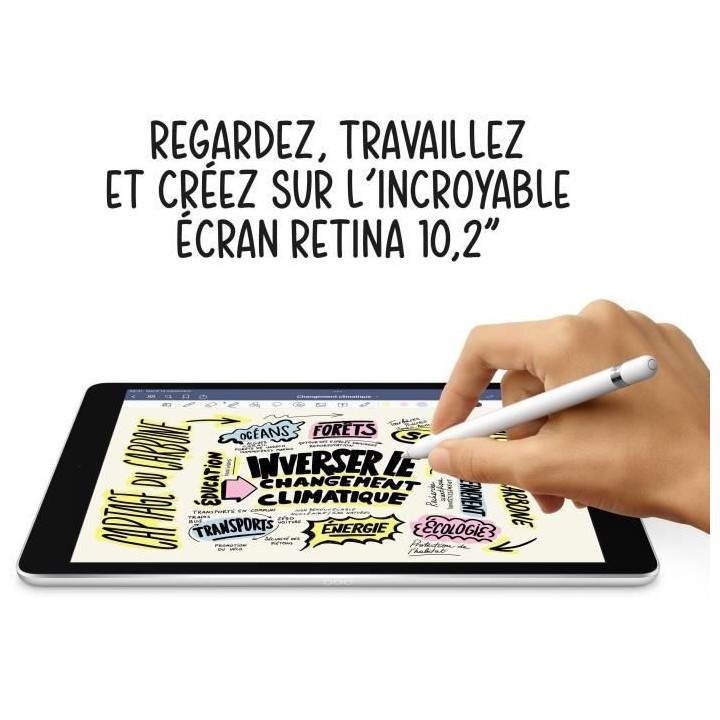 Apple - iPad (2021) - 10,2 - WiFi - 64 Go - Gris Sidéral