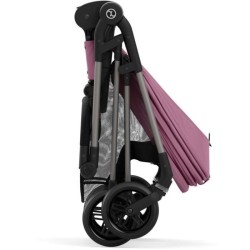 CYBEX Poussette Melio - Des la naissance - Jusqu'a 15kg - Taupe/Magnolia rose