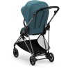 CYBEX Poussette Melio - Des la naissance - Jusqu'a 15kg - Taupe/Bleu river