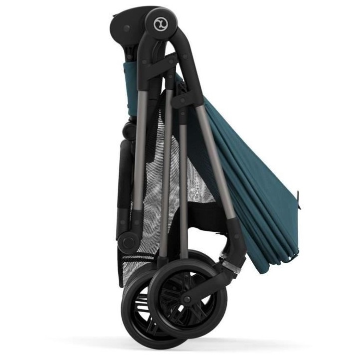 CYBEX Poussette Melio - Des la naissance - Jusqu'a 15kg - Taupe/Bleu r