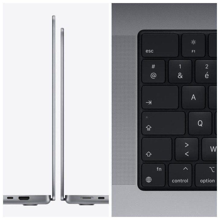 Apple - 14 MacBook Pro (2021) - Puce Apple M1 Pro - RAM 16Go - Stockag