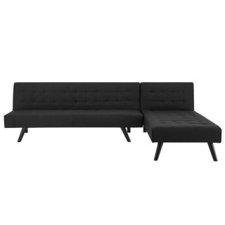 Canapé d'angle Clic-Clac réversible contemporain 3 places - Tissu no