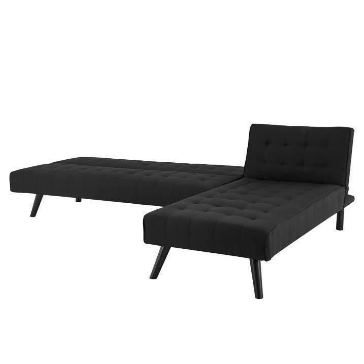 Canapé d'angle Clic-Clac réversible contemporain 3 places - Tissu no