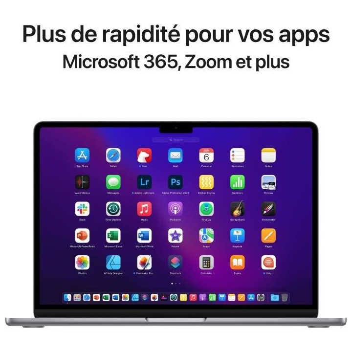 Apple - 13,6 MacBook Air M2 - RAM 8Go - Stockage 256Go - Gris Sidéral