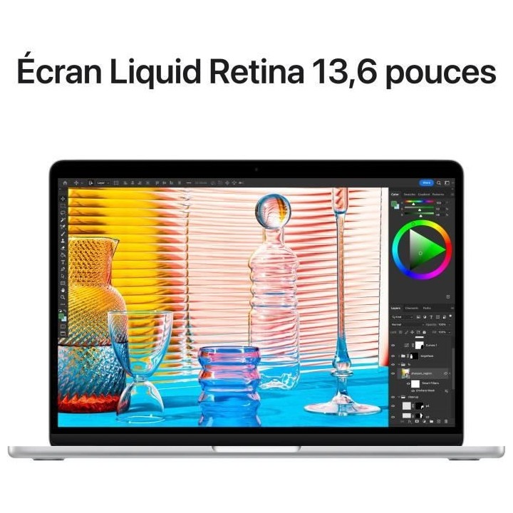 Apple - 13,6 MacBook Air M2 - RAM 8Go - Stockage 512Go - Argent - AZER