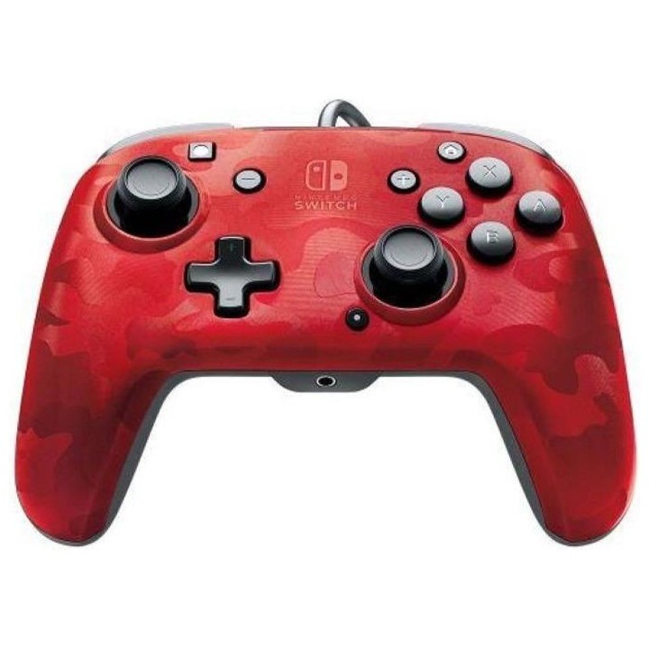 PDP Afterglow Manette Filaire Camouflage Rouge Pour Nintendo Switch -
