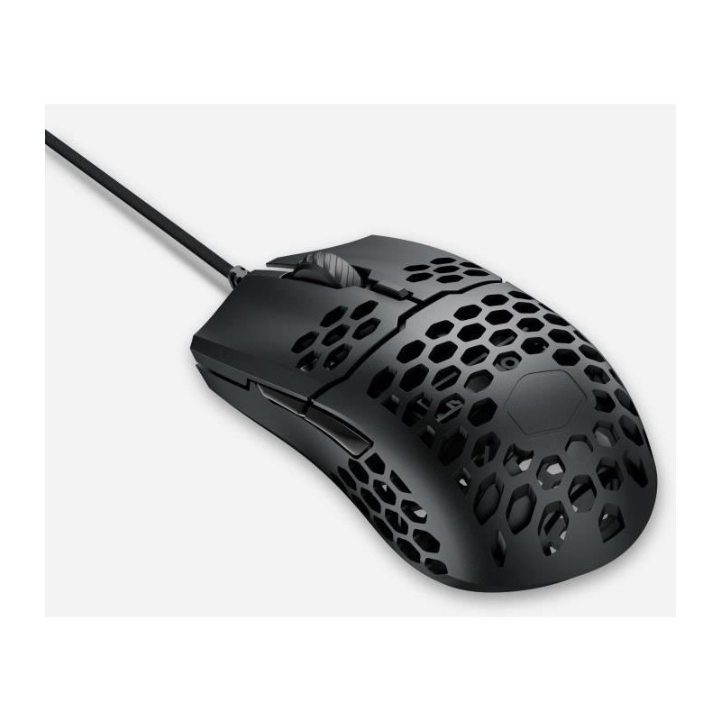 COOLER MASTER MM710 - Souris Gaming ultra-légere - 53 Grammes - Capteur optique Pixart 16000 dpi - Noir