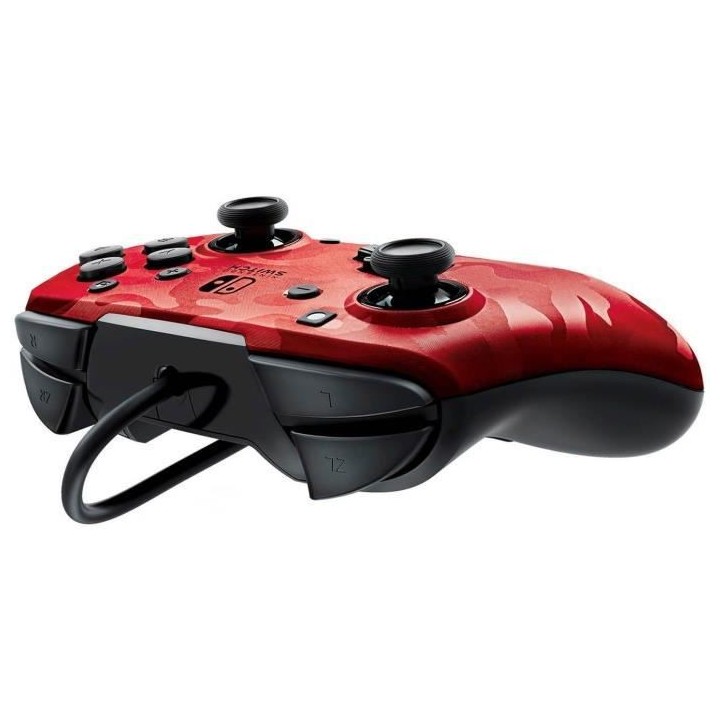 PDP Afterglow Manette Filaire Camouflage Rouge Pour Nintendo Switch -