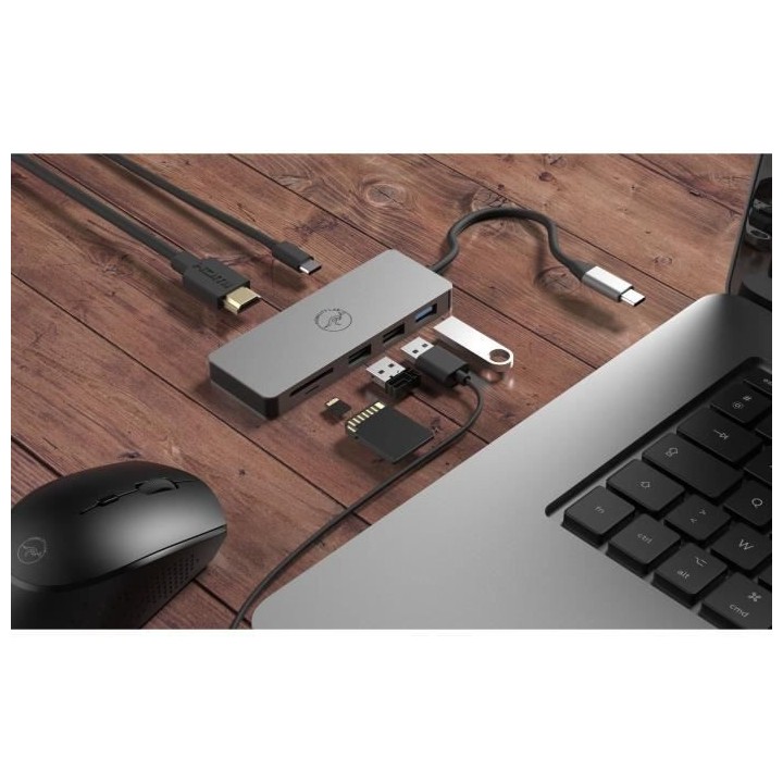 Mobility Lab - ML301273 - Mini dock USB-C power delivery - 7 en 1 - HD