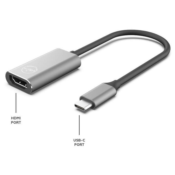 Mobility Lab - ML310442 - Adaptateur USB-C vers HDMI 30Hrz - Gris sid