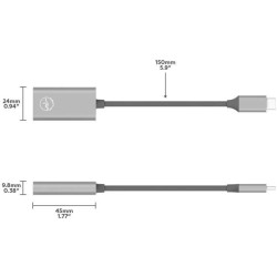 Mobility Lab - ML310442 - Adaptateur USB-C vers HDMI 30Hrz - Gris sidéral