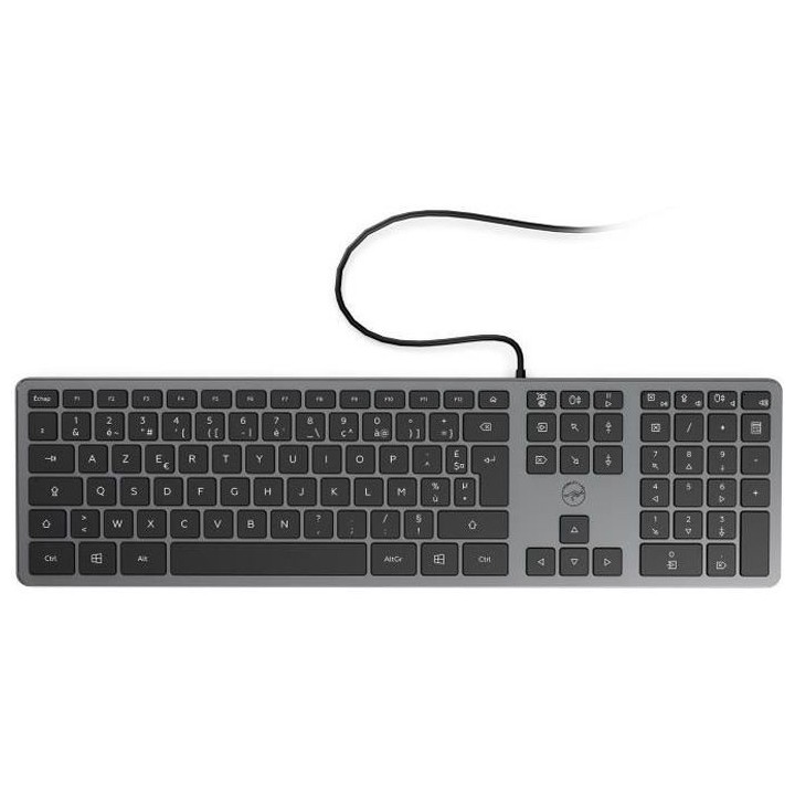 MOBILITY LAB Clavier filaire Slim finition métal - Space Grey - AZERT