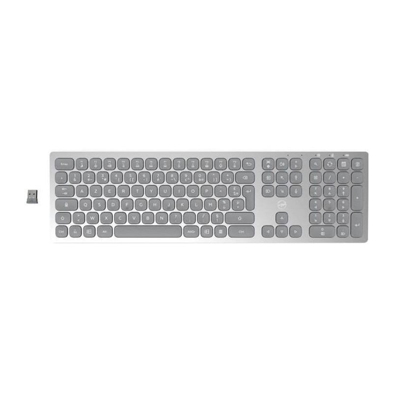 MOBILITY LAB Clavier sans fil Ultra Slim finition métal - Silver - AZERTY