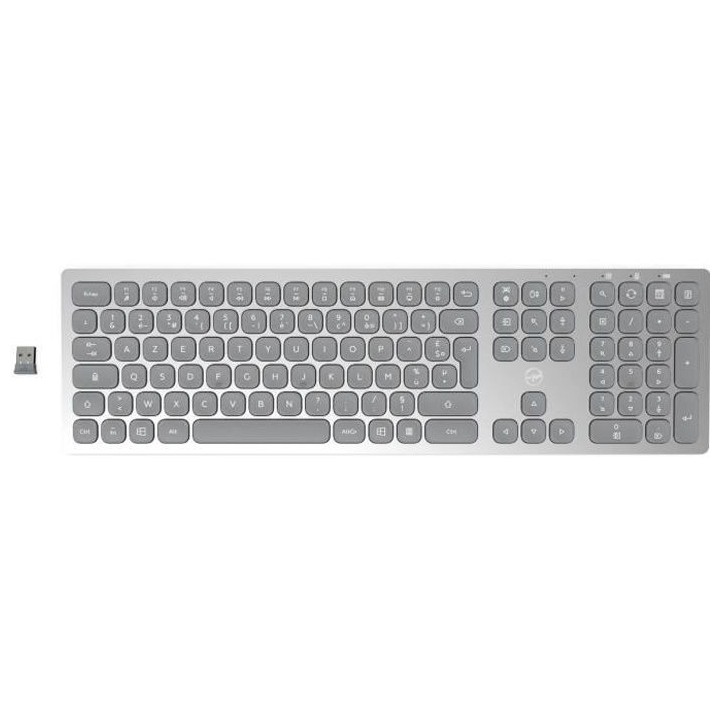 MOBILITY LAB Clavier sans fil Ultra Slim finition métal - Silver - AZ