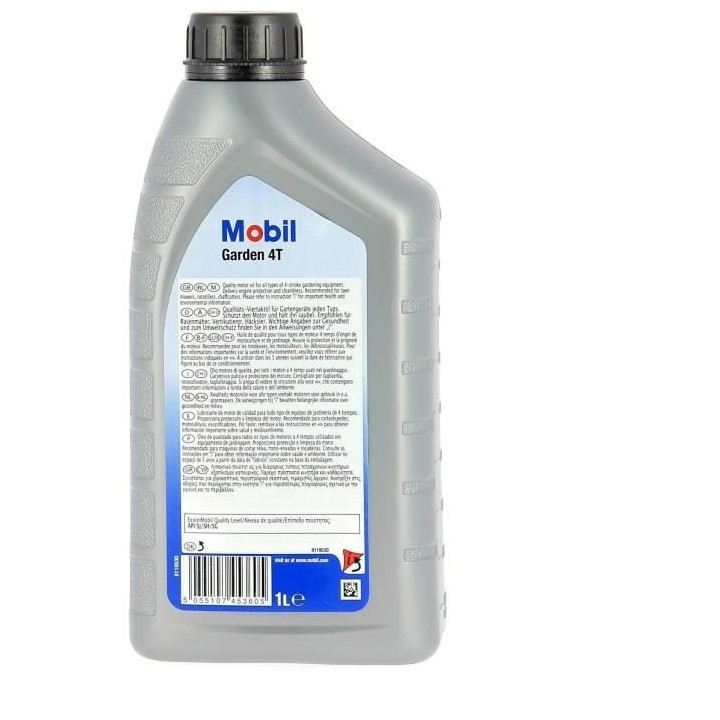 MOBIL Huile-Additif Garden Oil 4T - Synthetique / SAE 30 / 1L