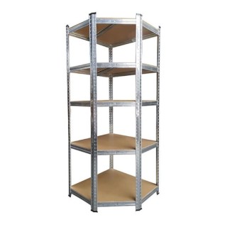 Etagere angle charges lourdes 5 plateaux 40x70x70xH180 cm - 175kg/plat