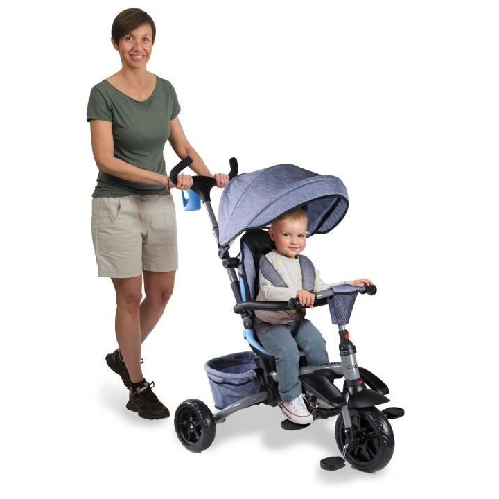 MONDO Tricycle évolutif convertible et pliable avec siege rotatif - O