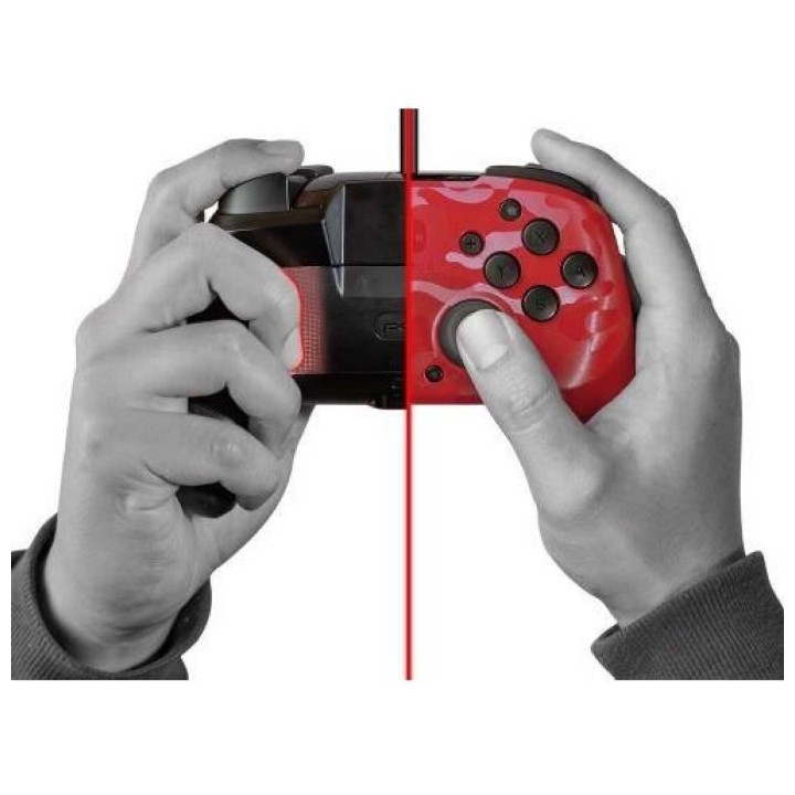 PDP Afterglow Manette Filaire Camouflage Rouge Pour Nintendo Switch -