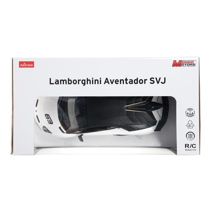 MONDO MOTORS Voiture radiocommandée Lamborghini Aventador SVJ R/C 1:1