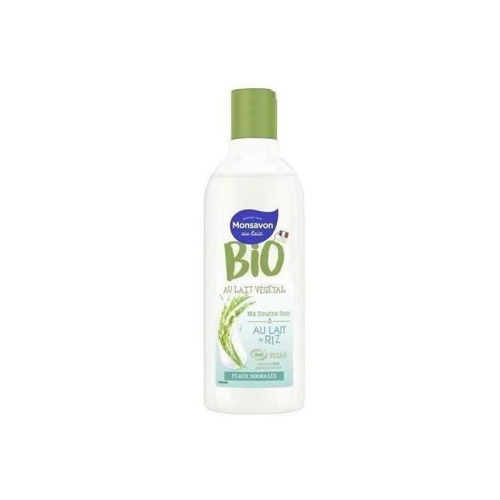 [Lot de 6] MONSAVON Gel de douche Bio Lait de Riz - 300 ml