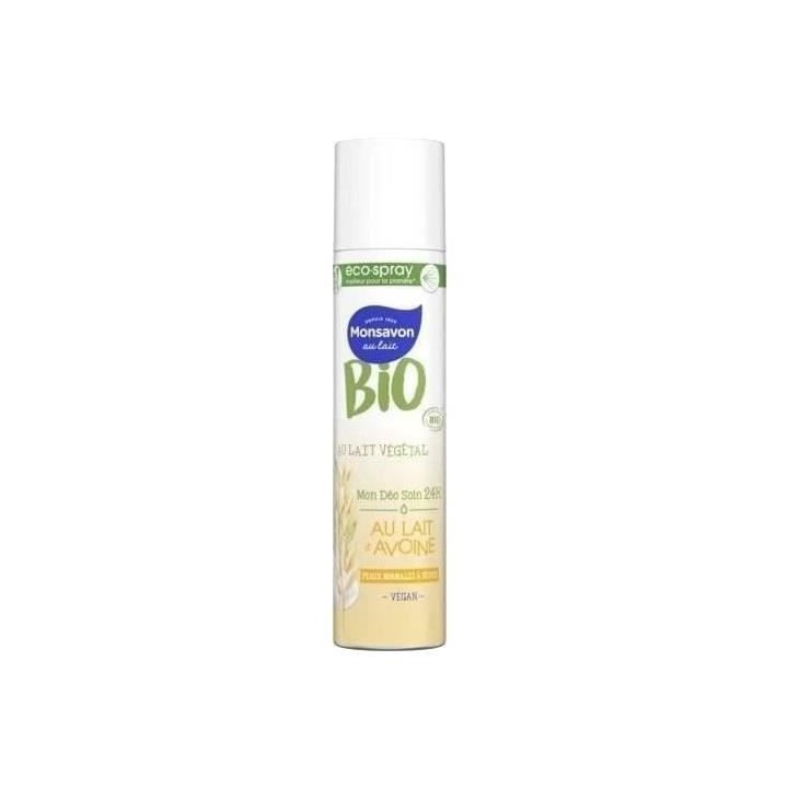 [Lot de 6] MONSAVON Déodorant Bio spray Lait d'Avoine - 150 ml