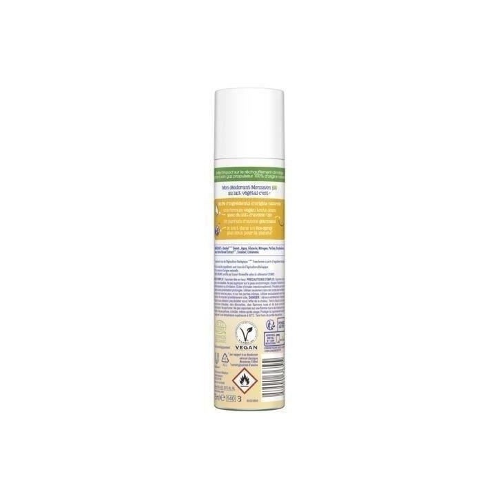 [Lot de 6] MONSAVON Déodorant Bio spray Lait d'Avoine - 150 ml