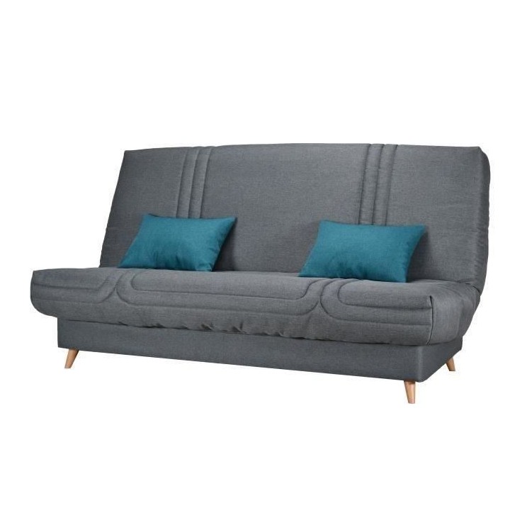 COMFORT BULTEX Clic clac 3 places - Tissu anthracite - Made in France