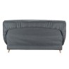 COMFORT BULTEX Clic clac 3 places - Tissu anthracite - Made in France - L 192 x P 95 x H 101 - MONA