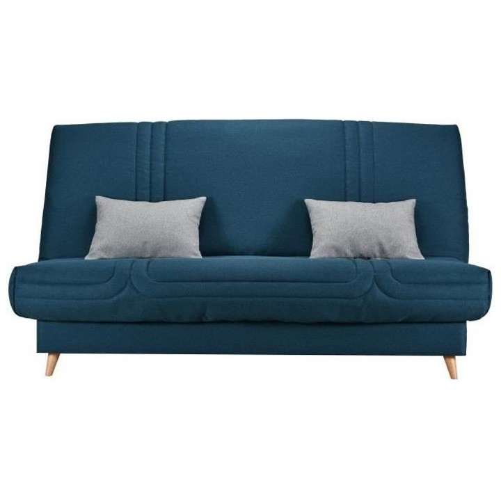 COMFORT BULTEX Clic clac 3 places - Tissu Bleu - Made in France - L 19