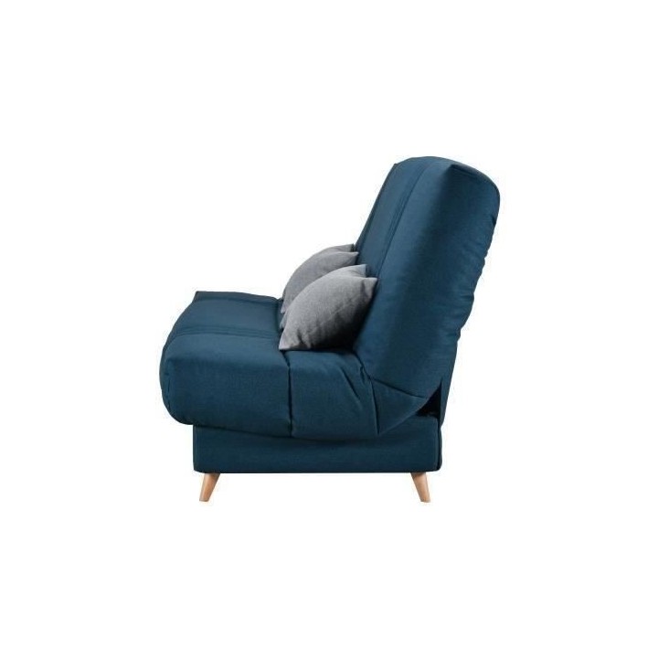 COMFORT BULTEX Clic clac 3 places - Tissu Bleu - Made in France - L 19