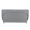 COMFORT BULTEX Clic clac 3 places - Tissu gris - Made in France - L 192 x P 95 x H 101 - MONA