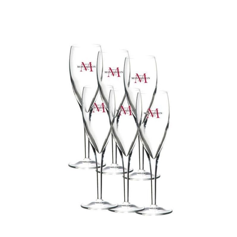 6 flutes Dream Montaudon Rubis 14clL