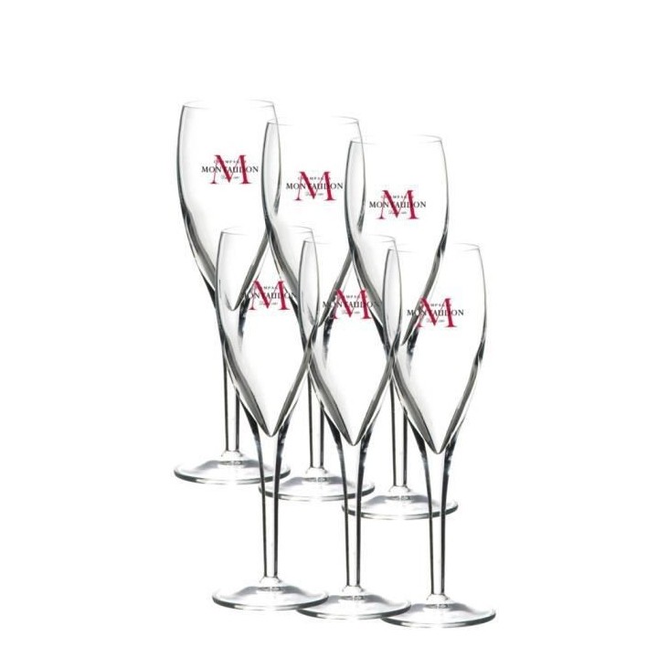 6 flutes Dream Montaudon Rubis 14clL