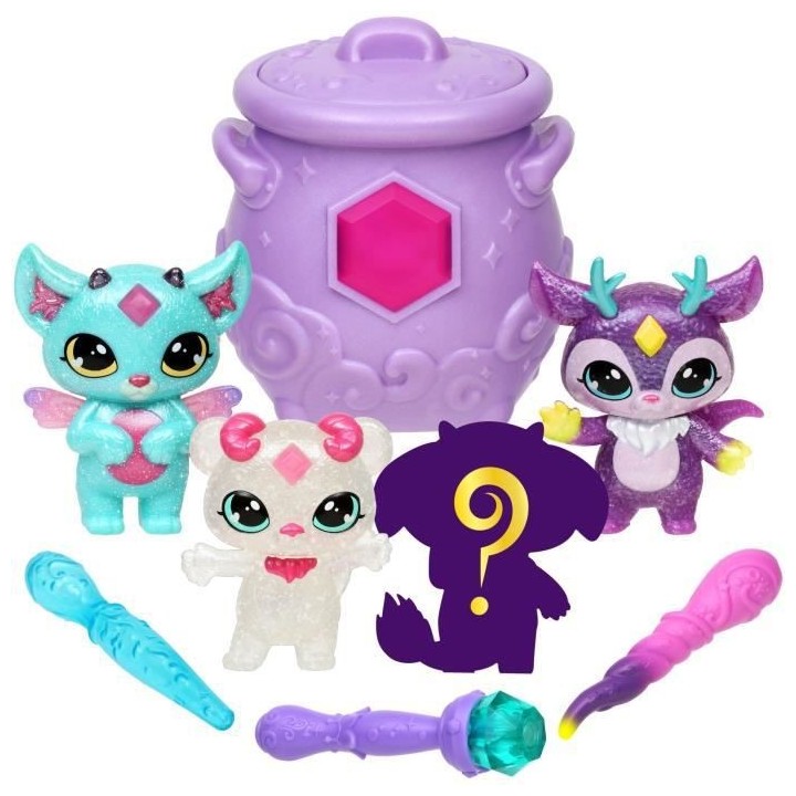 Pack de 4 petits compagnons mysteres - MOOSE TOYS - Mixlings - A parti